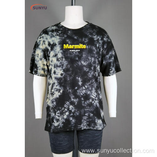 Men's jersey short sleeve t-shirt with tied dyed